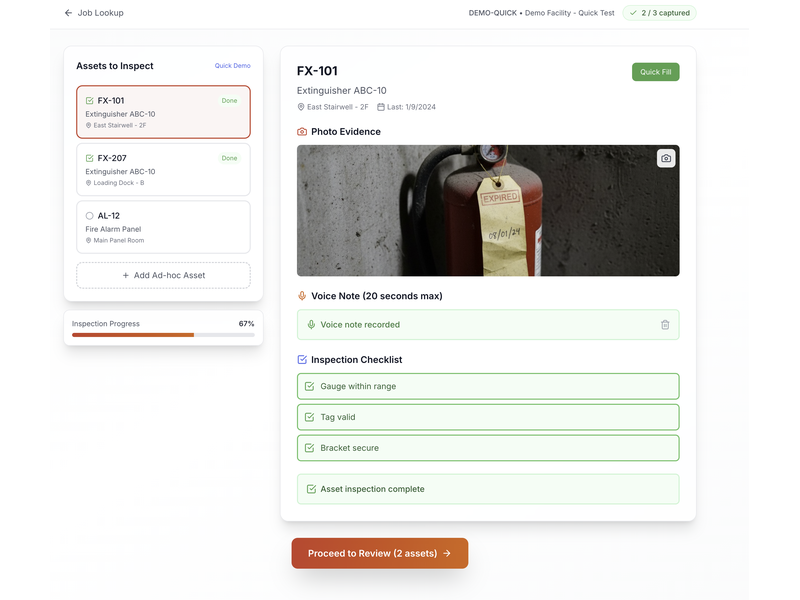 NFPA Fire Safety Inspector - Screenshot 1